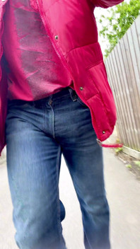 Out Walking Commando and the Monster Inside My Jeans Is Bulging Out
