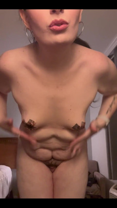 Felt so Good Getting Out of My Outfit That I Wore but Felt Cute with the Pasties on Hehe!