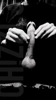 B&w Cock Play W/ Cumshot
