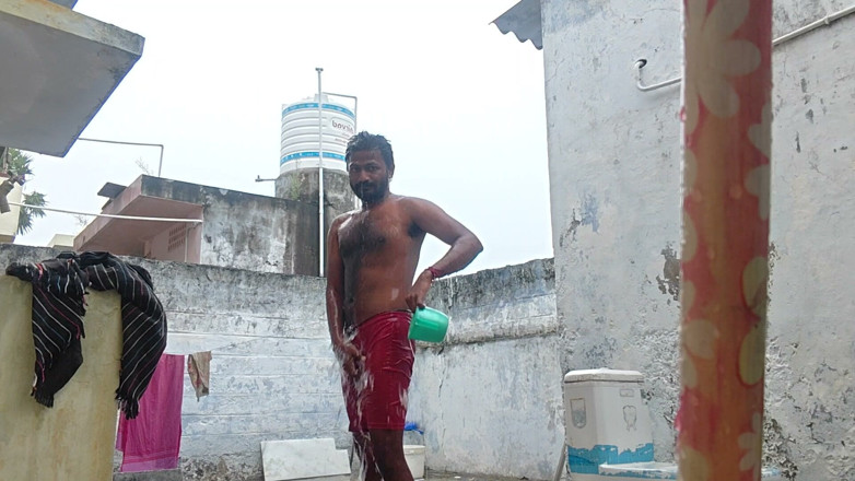 KUMBHA MANOJ KUMAR: Xhard - Bathroom Cleaning in Village