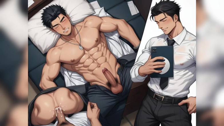 AI gay porn: Ai schwule freundin großer schwanz fickt arsch sperma