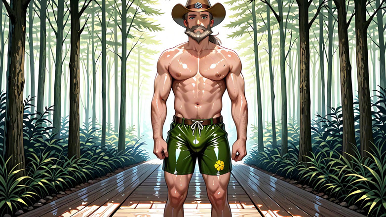 Erotic Man: Personaggi di ai con muscoli senza camicia