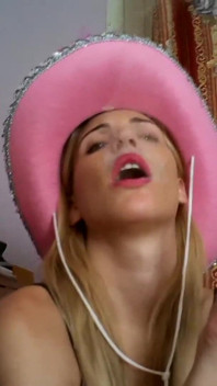 Pink Pantyhose Blonde Smoking