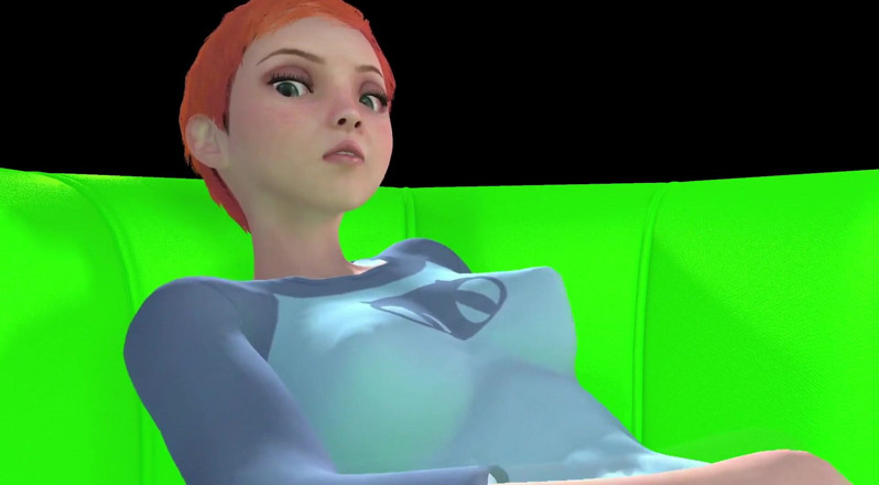 Wraith ward: Gwen Tennyson esfregando seu clitóris. Hentai paródia