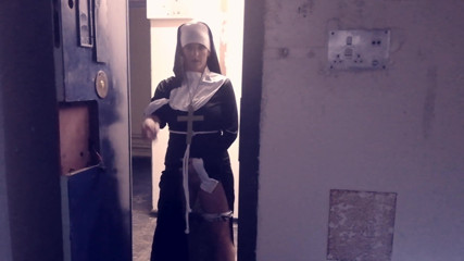 Kylie Britain Adventures: Nun Kylie is banged up