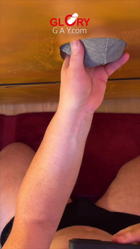 Massive Cock Gloryhole Tongue Makes Him Cum Twice