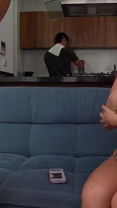 Trans Woman Fucks Her Straight-ass Friend and Her Cuckolded Boyfriend Discovers Her