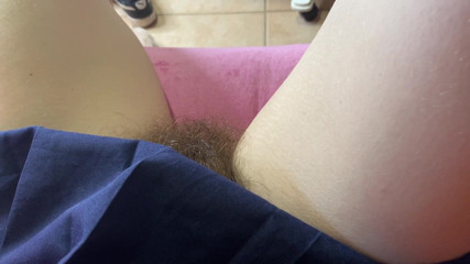 Cuteblonde666: Hairy bush fetish closeup