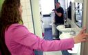 MMV MILF: Big round ass brunette fucked hard in the bathroom