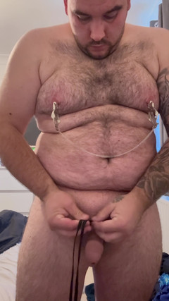 Shaun Cbt: Pesada escravidão de pau com grampos de mamilo