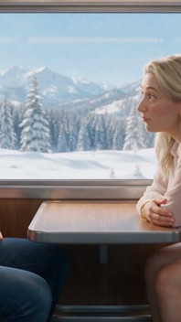 Horny MILF Gets Caught by the Conductor While Fucking a Young Guy on the Train