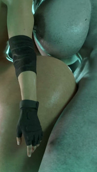 Jill Valentine x Futanari Titan - follada dura, animación 3D de polla enorme