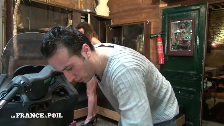 French BDSM: Mixed Race Teen Stripper Fucks the Scooter Mechanic in His...