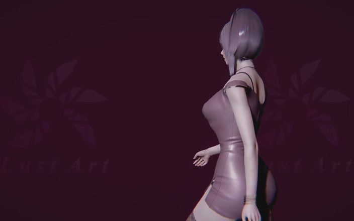 Lust art 3D: かわいいエリザベスのキャットウォーク