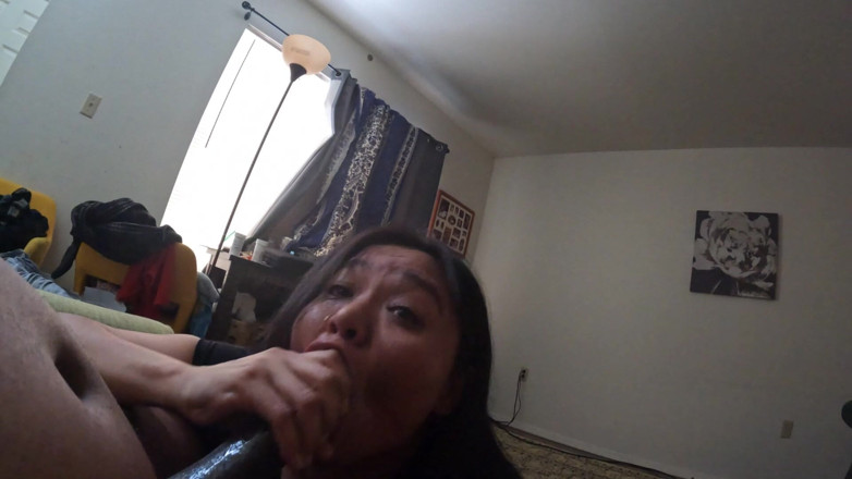 DeesDeepThroat: Niechlujny Sex oralny