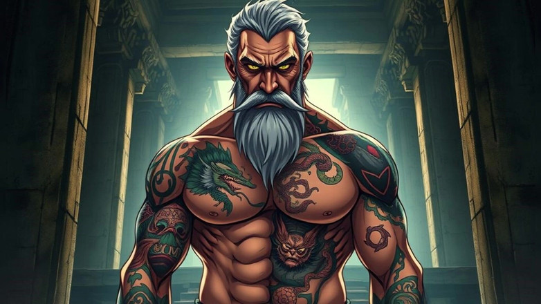 Erotic Man: Ai Art bez koszuli mężczyźni mięśni