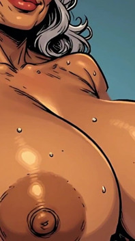Rakaman dekat 3D Ai Breasts