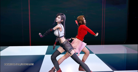 3D-Hentai Games: Berry good - Mellow Mellow, Tifa Lockhart Aerith, sexig striptease final...