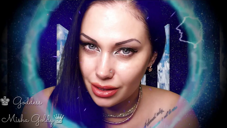 Goddess Misha Goldy: Je hebt oogcontact met mij nodig als je streelt en...