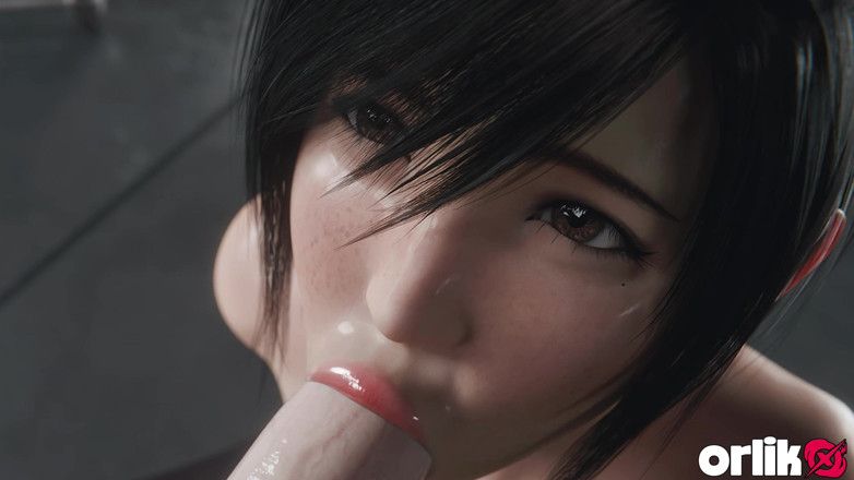Orlikx: Yuffie final fantezisi 7 tamamen çıplak oral seks hizmeti - ıslak ve dağınık 4k 3D animasyon