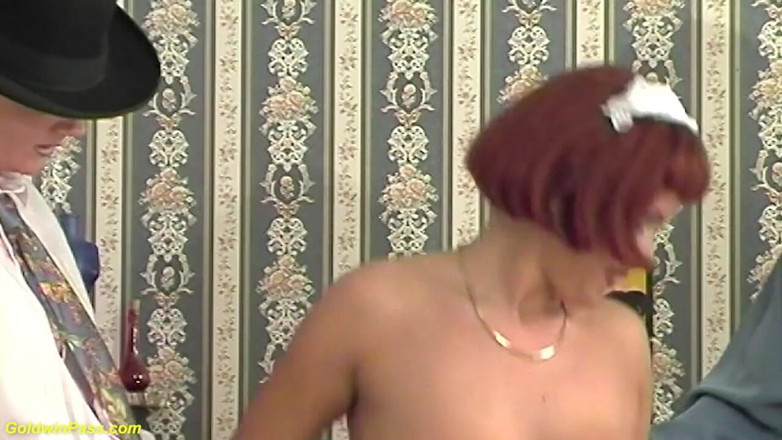 Goldwin pass: Busty housekeeper rough double fucked