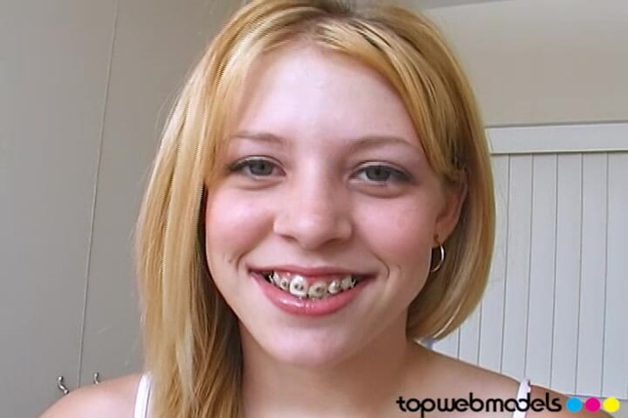 Top Web Models: Leah Luv Cute 19 Yo with Braces Huge Cock Deepthroat Facefuck...