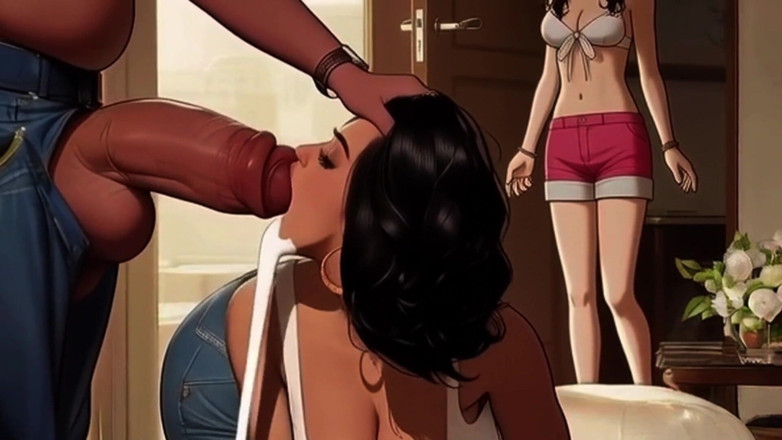 Spicy Toons: MILF deixa sua enteada assistir