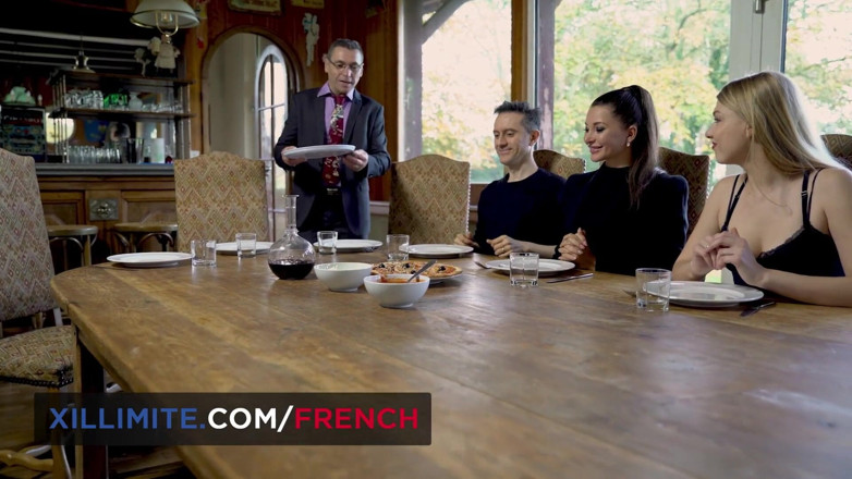 French girls at work: Very sexy team building