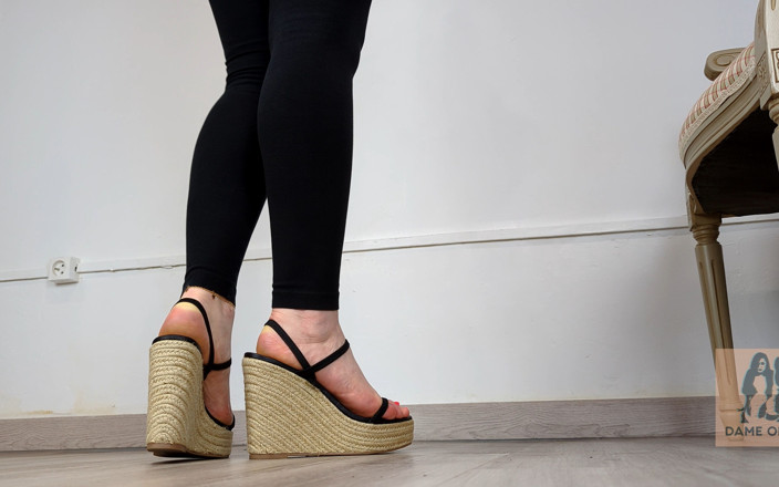 Dame Olga: Shoe Collection: Summer Cork Platform Wedge Sandals - Dame Olga
