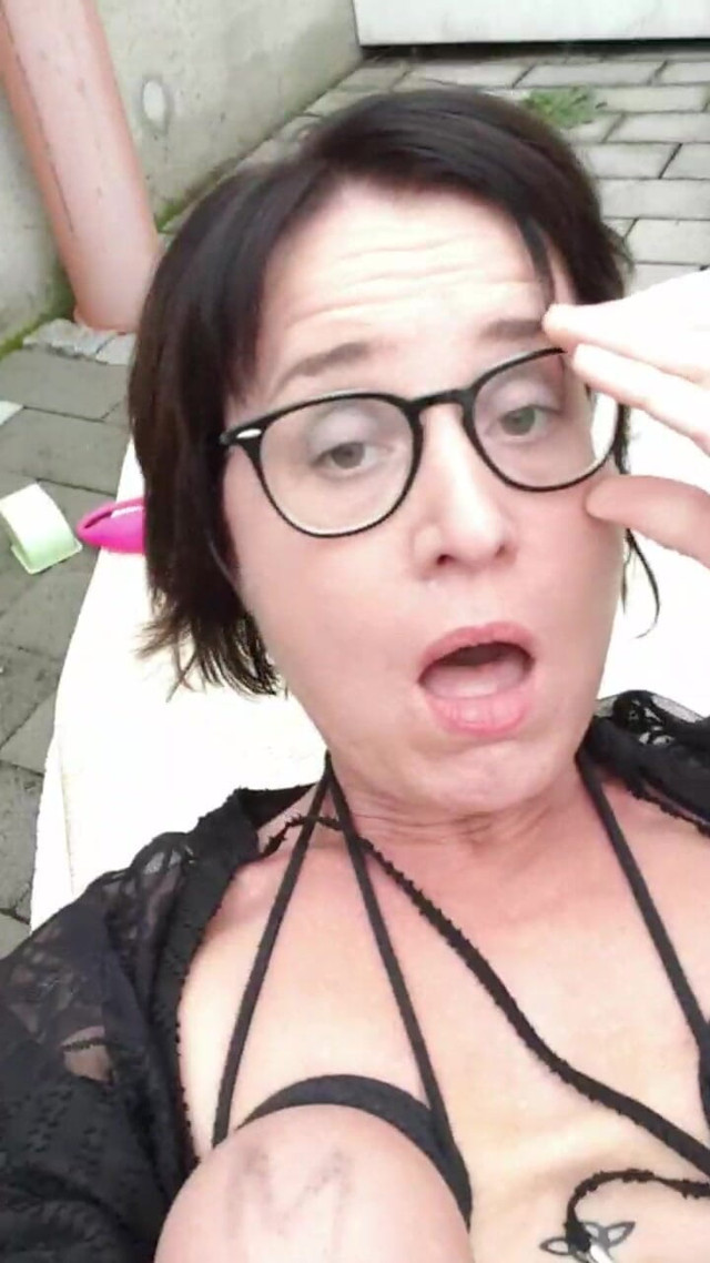 MILF Playing Outdoor with Lovense and Squirts a Lot