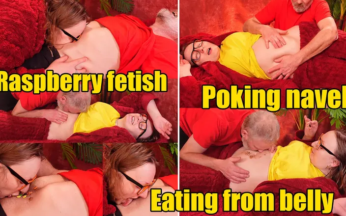 Arya Grander: Eating From Belly, Raspberry Fetish, Poking Navel (arya Grander)