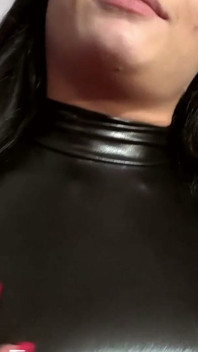 German Teen in Latex POV Fuck with Spanking and Cum in Mouth