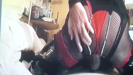 Dee Angels: Pearl laced sheer black silk panties