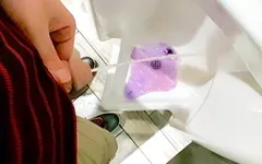 Taking a Piss at Gas Station