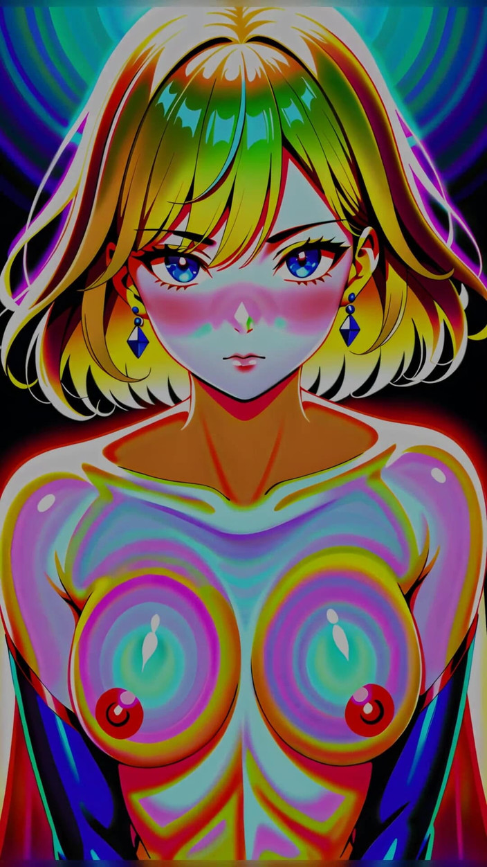 LustRender: Stralende skystar - NSFW hoopvolle superheldine Ai-diavoorstelling