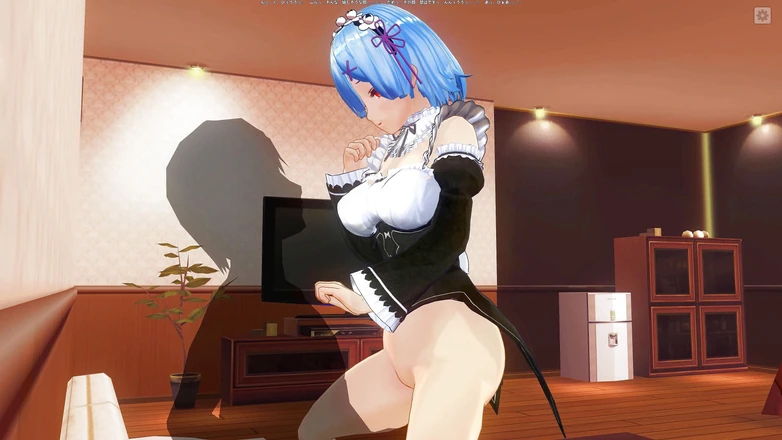 H3DC: HENTAI 3D. Rem menunggang zakar tetapi tidak membenarkan awak pancut ke...