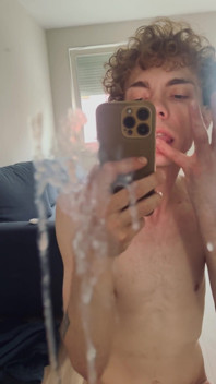 Cum on the Mirror