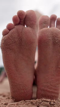 Worship My Feet on Public Beach and Get My Permission to Cum
