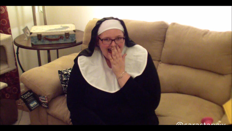 Sara Star: Sexy Nun Tells You How to Stroke Your Cock