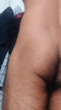 Handsome Man Jerking Underwear Dress