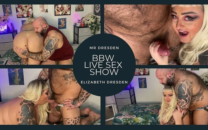 Elizabeth Dresden: BBW MILF Live Sex Show W Blowjob, Fingering, Doggy &amp; Rimming