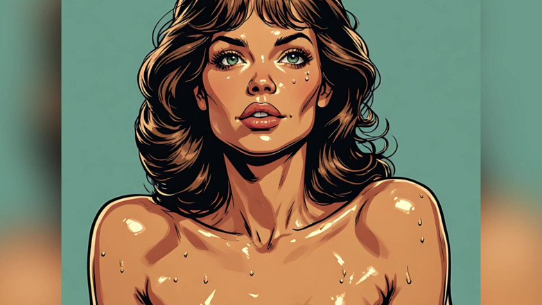 AI Porn: Vintage styl Nahé ženy Umění