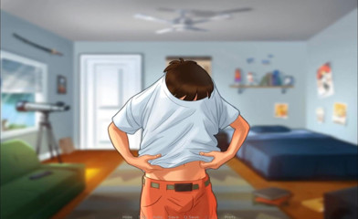 Hentai World: Adik tiri summertime Saga melancap