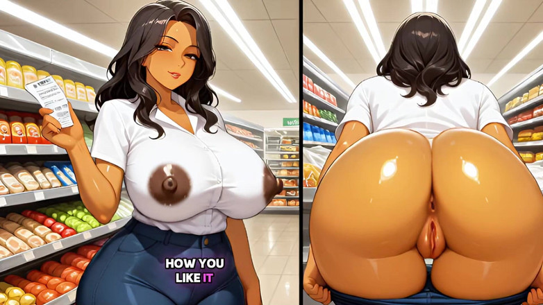 Private touch: Kasiyer Büyük Kübalı MILF Müşteri Tarafından Sert Sikildi - Sansürsüz Hentai -...