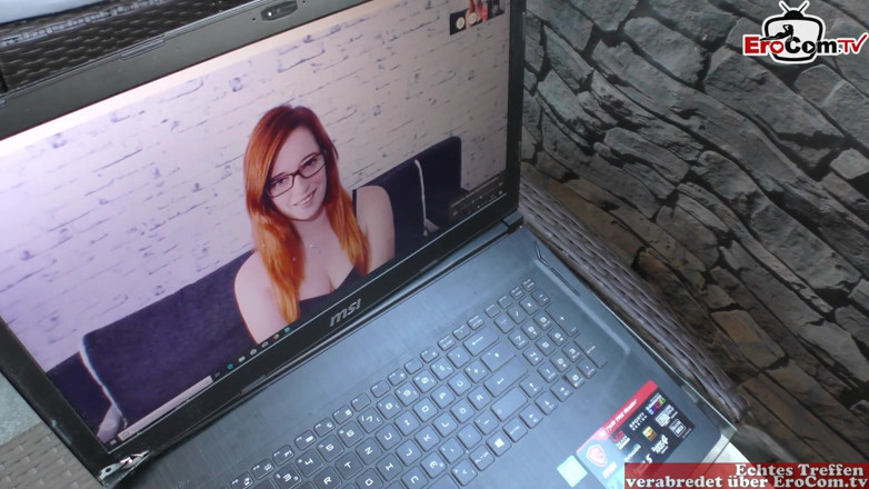 EroCom: Red-haired woman with natural breasts goes on a sex date...