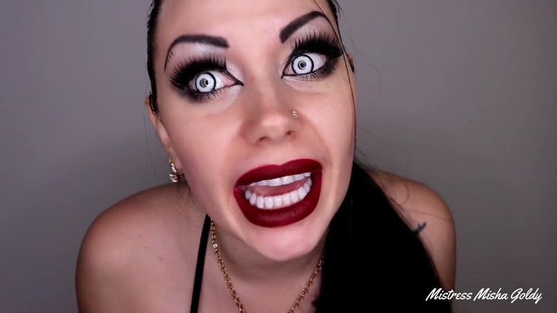 Goddess Misha Goldy: Imposed sissy b-mail from devil