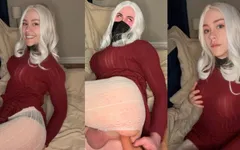 Petite Femboy Teen Riding Cock Slowly