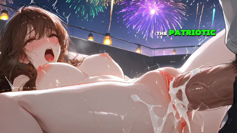 Private touch: Stiefschwester feuerwerk-creampie, während Line draußen zuschaut - zwei