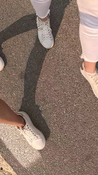 Wetting Jeans on a Bare Foot Hike Together