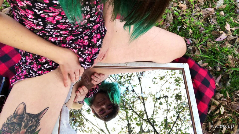 kactus kutie: Reflecties harig bosje buiten orgasme